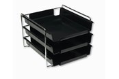 Bureau-accessoires - Bantex Vision Letter Trays Cash & Carry 3-Pack Zwart - 100400407