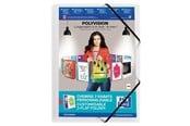 Mapper en Klemborden - Oxford 3 Flap Folder with elastics Polyvision A4 translucent Clear - 100201153