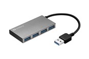 USB hub - Sandberg USB 3.0 Pocket Hub - hub - 4 poorten USB hub - 4 - Zilver - 133-88