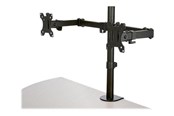 Monitorbevestiging - StarTech.com Bureaubevestiging Dual Monitor ARM - Crossbar - Articulating - Staal - desk mount (adjustable arm) - ARMDUAL2