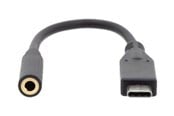 Beelscherm- en tv-kabel - DIGITUS USB-C to headphone jack adapter - audio / USB - 20 cm - AK-300321-002-S