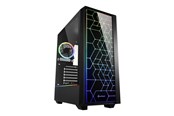 Case - Sharkoon RGB LIT 100 - middelgrote toren - ATX - Case - Miditower - Zwart - 4044951028153