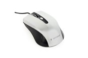 Muis - Gembird Wired optical mouse 4B-01 - Muis - Optisch - 4 knoppen - Zilver - MUS-4B-01-BS