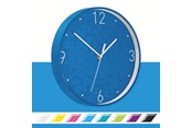 Decoratie - Leitz WOW Stille Wandklok Blauw - 90150036