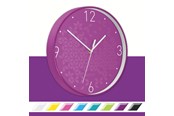 Decoratie - Leitz WOW Stille Wandklok Paars - 90150062