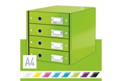 Archivering & Opslag - Leitz Click & Store WOW Ladekast (4 laden) Groen - 60490054