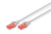 Netwerk - kabel - DIGITUS CAT 6 U-UTP Patch Cord - 20m - Grijs - 20m - DK-1617-200