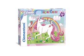 Puzzels - Clementoni 104 pcs. Puzzels Kids SuperColors Unicorn - 27109