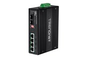 Switch - TRENDnet TI-UPG62 6-Port Hardened Industrial Gigabit Ultra PoE DIN-Rail Switch - TI-UPG62