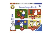 Puzzels - Ravensburger Miffy Puzzle 4in1 Vloer - 69651