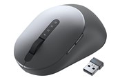 Muis - Dell MS5320W - Muis - 2.4 GHz Bluetooth 5.0 - Muis - Optisch - 7 knoppen - Grijs - MS5320W-GY