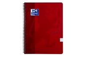 Schrijfblokken, formulieren en notitieboekjes - Oxford Touch Notebook A4 ruled 7 mm soft touch cover twin-wire 180 pages - 400103995