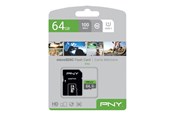 Geheugenkaart - PNY Elite MicroSD/SD - 100MB/s - 64GB - P-SDUX64U185GW-GE