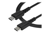USB-kabel - StarTech.com 2 m / 6.6ft. USB C Cable - Zwart - Aramid Fiber - USB-C cable - 2 m - RUSB2CC2MB