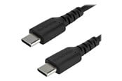 USB-kabel - StarTech.com 1 m / 3.3ft. USB C Cable - Black - Aramid Fiber - USB-C cable - 1 m - RUSB2CC1MB