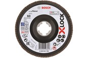 Haakse slijper - Bosch LAMELSLIBESKIVE XLOCK SKRÅ BFM 125MM K60 - 2608621768