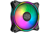 Case Fan - Cooler Master MasterFan MF120 HALO: MeesterVentilator MF120 HALO - Case ventilator - 120mm - Zwart met RGB-licht - 30 dBA - MFL-B2DN-18NPA-R1