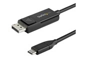 Audiokabel - StarTech.com 6.6 ft. (2 m) USB-C Aan DisplayPort 1.2 Cable - Bi-Directional - USB / DisplayPort cable - 2 m - CDP2DP2MBD
