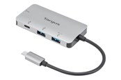 USB hub - Targus USB-C MP H W 2xUSB A 2xUSB-C  USB hub - 4 - Grijs - ACH228EU