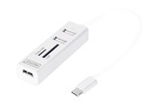 USB hub - DIGITUS DA-70243 - hub - 3 poorten USB hub - 3 - Wit - DA-70243