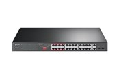 Switch - TP-Link TL-SL1226P 24-Port 10/100Mbps + 2-Port Gigabit Unmanaged PoE+ Schakelaar - TL-SL1226P