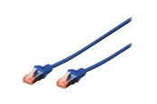 Netwerk - kabel - DIGITUS patch cable - 25 cm - blue RAL 5017 - 0.25m - DK-1644-0025/B