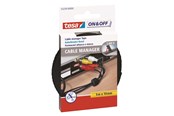 Kabelgoot, Kabelhoes & Kabelbinders - tesa On & Off Cable Manager 10mm x 500cm Zwart - 55239-00000-01