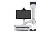 Monitorbevestiging - Ergotron SV Combo System with Worksurface & Pan Small CPU Houder - Montage kit (Lift and Pivot) - 45-594-216