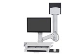 Monitorbevestiging - Ergotron SV Combo System with Worksurface & Pan Medium CPU Holder - mounting kit (Lift and Pivot) - 45-595-216