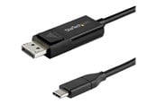Audiokabel - StarTech.com 6.6 ft. (2 m) USB C to DisplayPort 1.4 Cable - Bidirectional - USB / DisplayPort cable - 2 m - CDP2DP142MBD