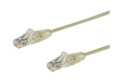 Netwerk - kabel - StarTech.com 1m CAT6 Cable - Grijs Slim CAT6 Patch Cord - Snagless - LSZH - patch cable - 1 m - Grijs - Grijs - 1m - N6PAT100CMGRS