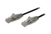 Netwerk - kabel - StarTech.com 2.5m CAT6 Cable - Zwart Slim CAT6 Patch Cord - Snagless - LSZH - patch cable - 2.5 m - Zwart - Zwart - 2.5m - N6PAT250CMBKS