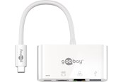 Docking station - Pro USB-C with Stroom Delivery Aan HDMI/LAN/USB C PD AV / multimedia paneel - 4040849621055
