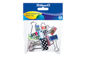Conferentie & Presentatie - Pelikan Binder clips VZK/12PB assorted12 pcs. Polybag - 100401587