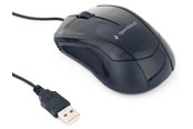 Muis - Gembird Wired optical mouse 3B-02 - Muis - Optisch - 3 knoppen - Zwart - MUS-3B-02