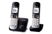 Vaste telefoon - Panasonic KX-TG6812 - draadloze telefoon met beller-ID + extra handset - KG-TG6812 Black