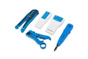 Accessoires - Lanberg NT-0302 Network Toolkit RJ45 RJ11 Cable Tester - Crimping Stripping LSA-Insertion Tool - NT-0302