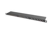 Accessoires - Lanberg PPS6-0024-B - patch panel - 0.5U - 19" - PPS6-0024-B