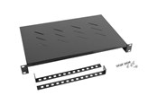 Rackkoffers - Lanberg AK-1004-B 19" Vaste Plank 1U 483x300mm Max Belasting 25kg - AK-1004-B