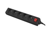 Voedingskabel (extern) - Lanberg - power strip - 2500 Watt - PS1-05E-0150-BK