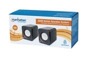 PC - Luidspreker - IC INTRACOM Manhattan 2600 Series Luidspreker System Small Size Big Sound Two Speakers Stereo USB Stroom 3.5mm plug for sound In-Line volume control Zwart - 161435