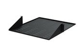 Rackkoffers - StarTech.com 2 Post Server Rack Shelf - Vented - Center Mount - Black - Supports up to 75 lb. - 2 post Network Rack Shelf rack shelf - 2U - CABSHF2POSTV2