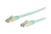 Netwerk - kabel - StarTech.com 10m CAT6a Ethernet Cable - Aqua RJ45 Shielded Cable - Snagless - patch cable - 10 m - aqua - Groen - 10m - 6ASPAT10MAQ