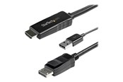 Beelscherm- en tv-kabel - StarTech.com 3m HDMI to DisplayPort Adapter Cable with USB Power - 4K 30Hz Active HDMI to DP 1.2 Converter (HD2DPMM3M) - video cable - DisplayPort / HDMI - 3 m - HD2DPMM3M