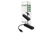 USB hub - Inter-Tech Argus IT-310 USB hub - 3 - Zwart - 88885439