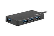 USB hub - Natec MOTH - hub - 4 ports USB hub - 4 - USB 3.2 - Zwart - NHU-1342