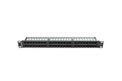 Accessoires - Lanberg PPU6-1048-B 48-Port 1U 19" Cat.6 UTP Patch Panel Black - PPU6-1048-B