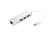 USB hub - LevelOne USB-0504 - hub - 3 poorten USB hub - 3 - Wit - USB-0504