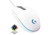 Muis - Logitech G203 LIGHTSYNC - Wit - Gaming muis - Optisch - 6 knoppen - Wit met RGB-licht - 910-005797