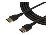 Beelscherm- en tv-kabel - StarTech.com High Speed HDMI-kabel With Ethernet - Heavy Duty - Premium Certified 4K HDMI 2.0 Cord (RDHMM2MP) - HDMI with Ethernet cable - 2 m - RHDMM2MP
